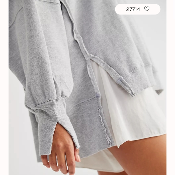 *RARE* S/O FREE PEOPLE Camden Sweatshirt We The Free - Picture 4 of 11